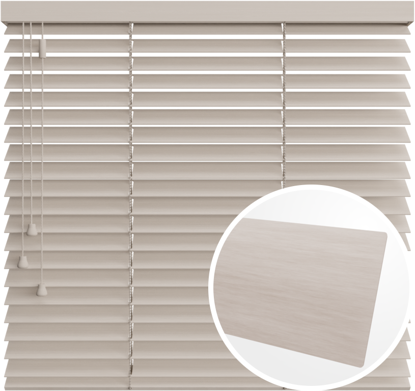 Żaluzja drewniana  50 mm<br>z drabinką sznurkową<br> 5081 BIAŁA NOC
