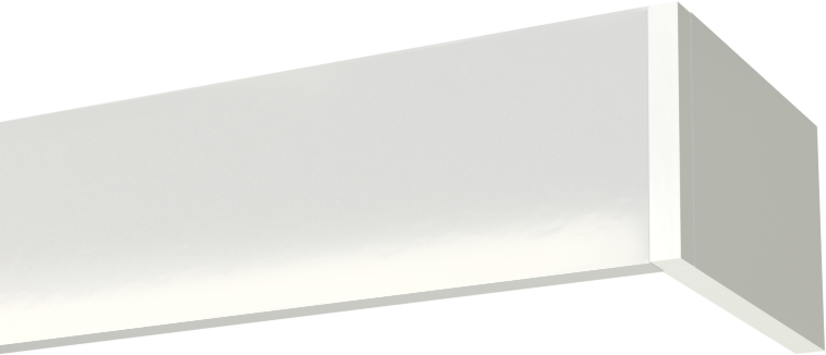 Maskownica aluminiowa biała z końcówką oddalającą o 14 cm