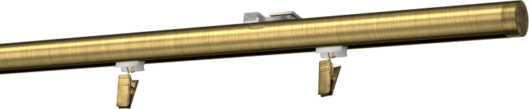Szyna sufitowa jednotorowa okrągła - mosiądz antyczny