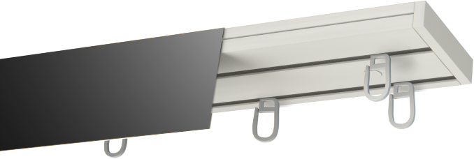 Szyny sufitowe PCV  Czarny mat