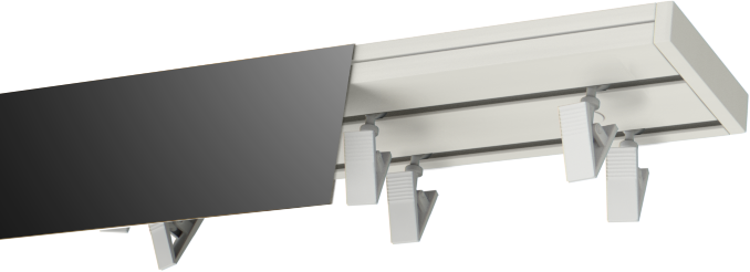 Szyny sufitowe PCV  Czarny mat