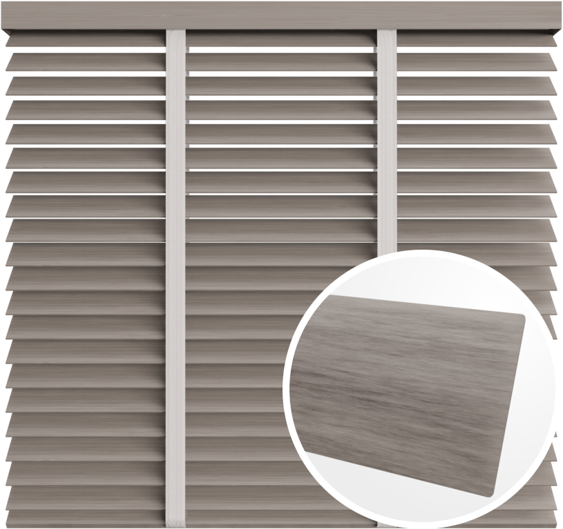 Żaluzja drewniana 50 mm <br>z taśmą<br> 5093 JASNY ANTRACYT