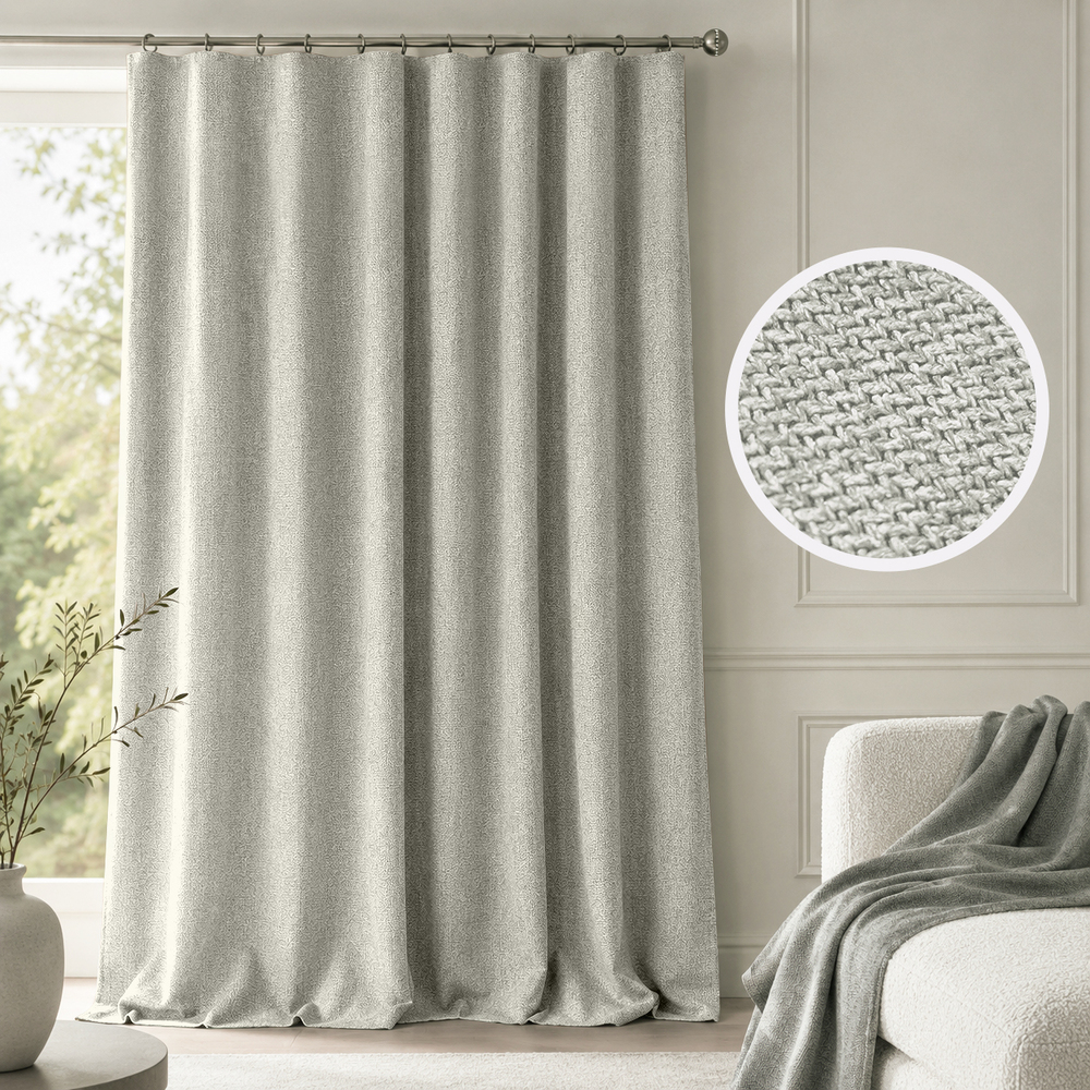 Zasłony na wymiar - WAVE 8CM SOFIA SILVER