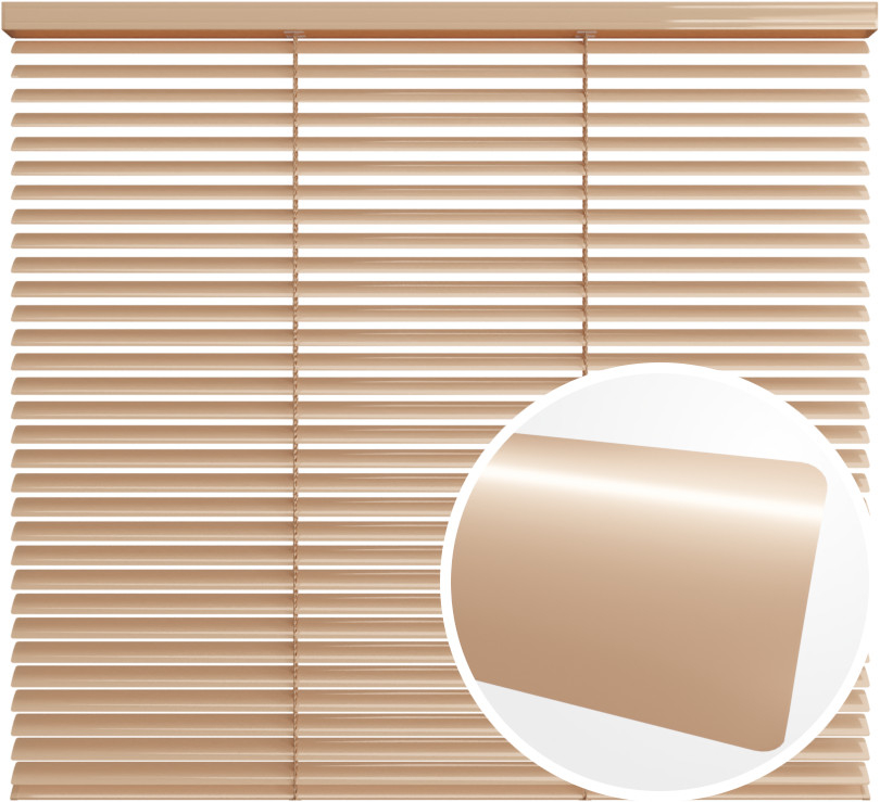 Żaluzja aluminiowa 25 mm <br>z drabinką sznurkową<br> Z25 210 Beżowy