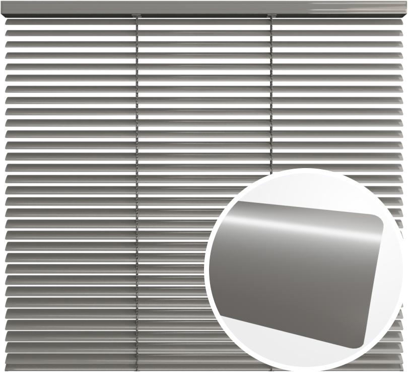Żaluzja aluminiowa 25 mm <br>z drabinką sznurkową<br> Z25 158 Szary