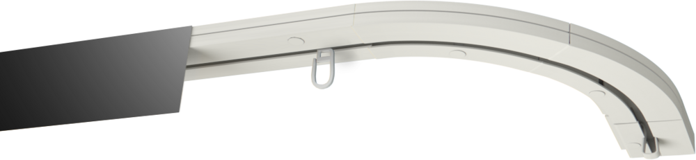 Szyna sufitowa PCV Czarny mat