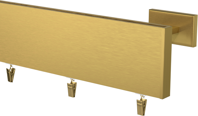 Karnisz pojedynczy Prestige w kolorze złotym