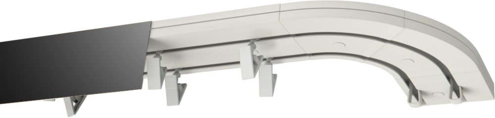 Szyny sufitowe PCV  Czarny mat