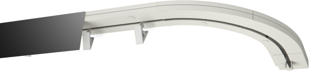 Szyna sufitowa PCV Czarny mat