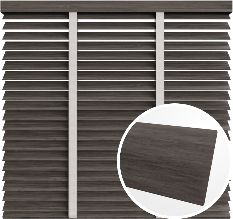 Żaluzja drewniana 50 mm <br>z taśmą<br> 5088 CIEMNY KHAKI