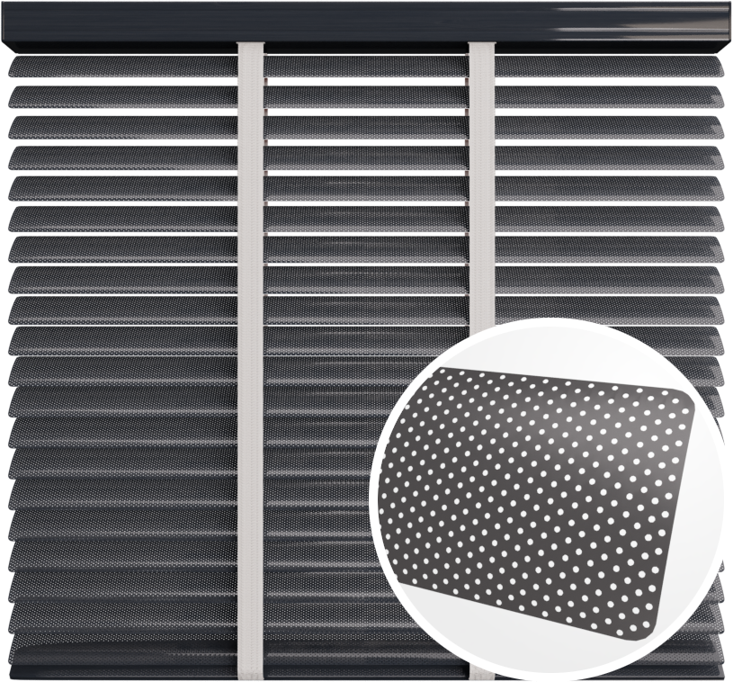 Żaluzja aluminiowa 50 mm <br>z taśmą <br> Z50210P JAVA BRĄZOWY PERFOROWANY