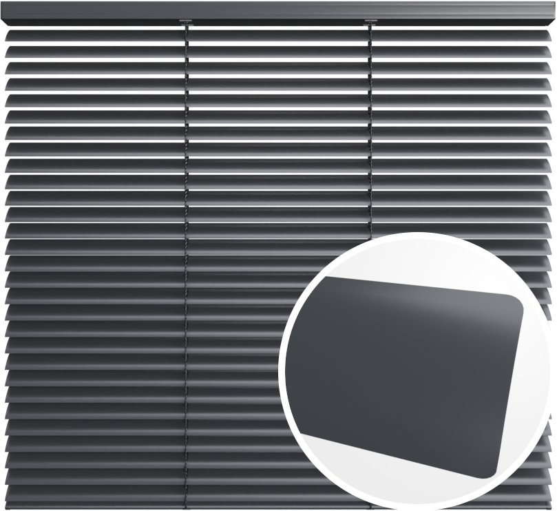 Żaluzja aluminiowa 35 mm<br> z drabinką sznurkową<br> Z35 199 ANTRACYT PÓŁMAT