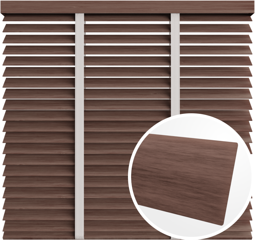 Żaluzja drewniana 50 mm <br>z taśmą<br> 5089 GORĄCA CZEKOLADA