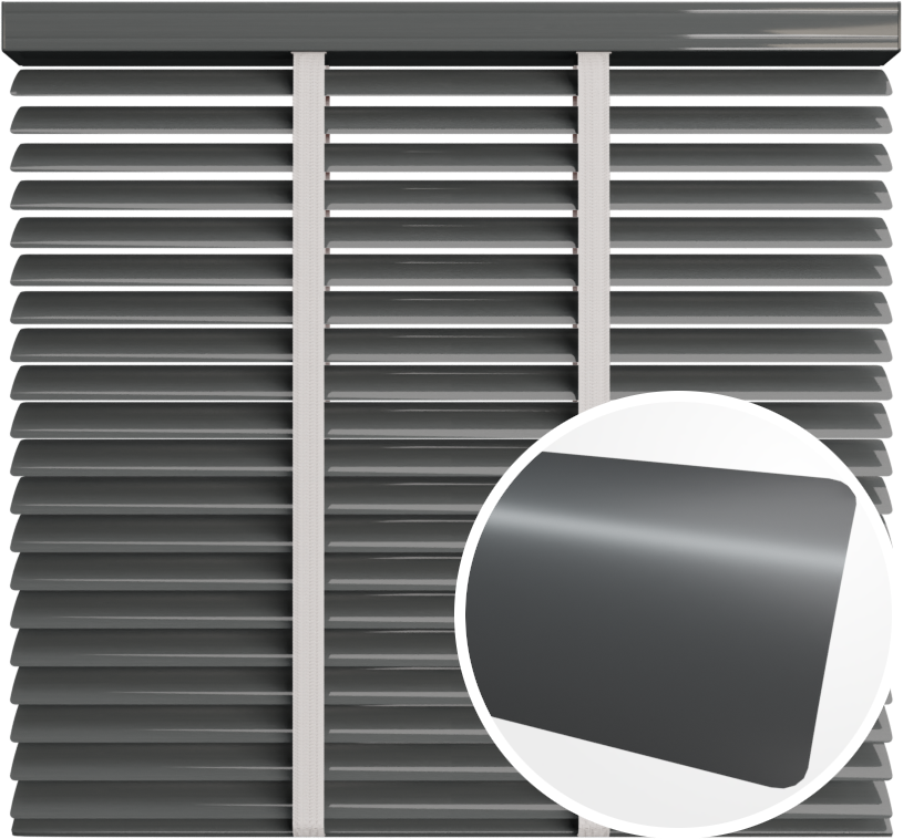 Żaluzja aluminiowa 50 mm <br>z taśmą <br> Z 50300 ANTRACYT