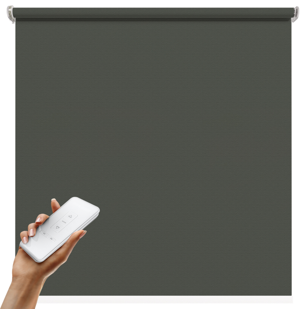 Biała roleta elektryczna,<br> GRAFITOWY MGR-061