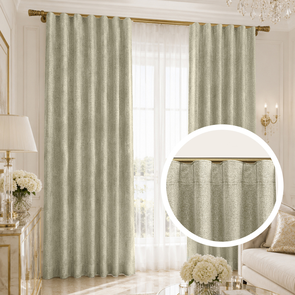 Zasłony na wymiar - WAVE 6CM SOFIA BEIGE