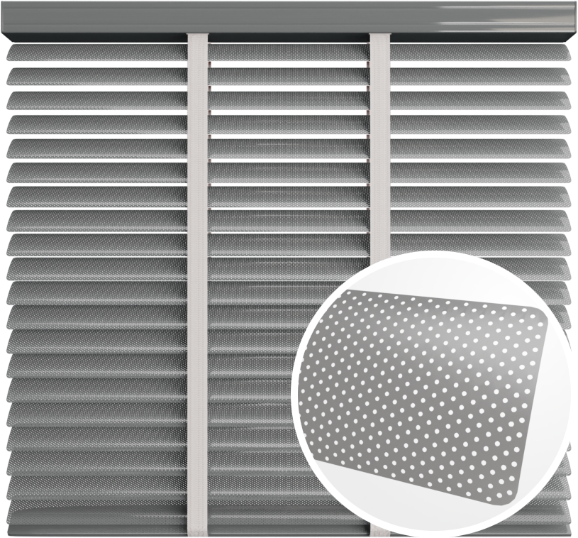 Żaluzja aluminiowa 50 mm <br>z taśmą <br> Z50170P TAUPE BEŻOWY PERFOROWANY