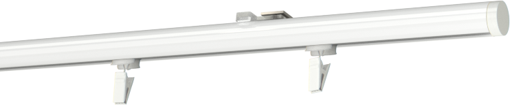Szyna sufitowa jednotorowa okrągła - biała