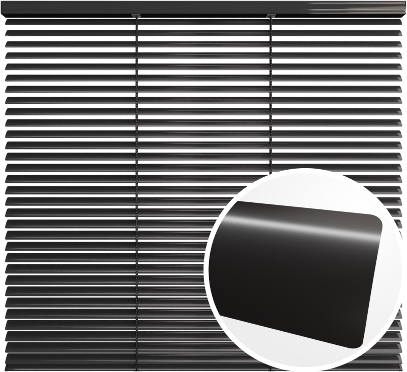 Żaluzja aluminiowa 25 mm <br>z drabinką sznurkową<br> Z25 7016 Ciemny Szary