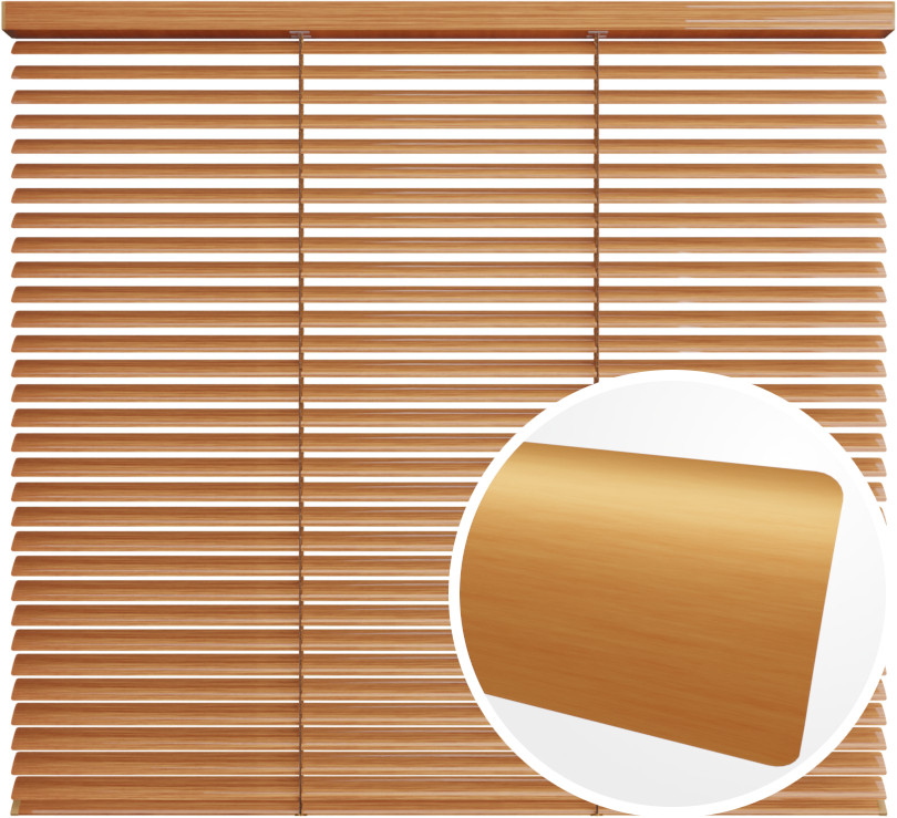 Żaluzja aluminiowa 25 mm <br>z drabinką sznurkową<br> DREWNOPODOBNY 772081