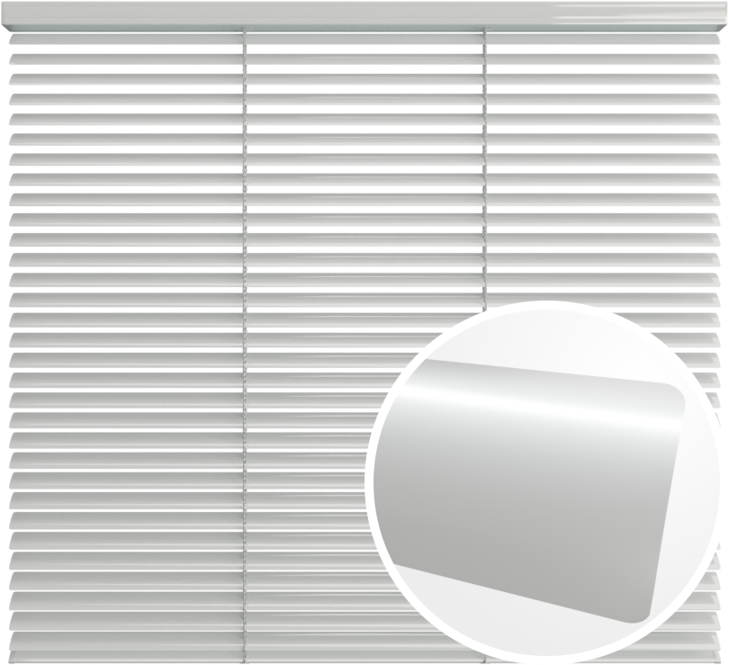 Żaluzja aluminiowa 25 mm <br>z drabinką sznurkową<br> Z25 423 Srebrne Aluminium