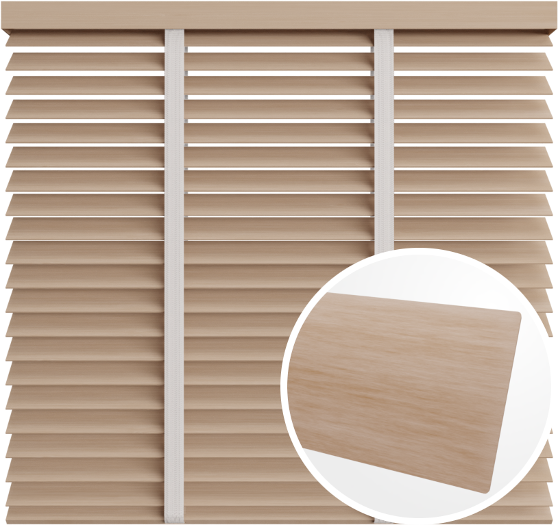 Żaluzja drewniana 50 mm <br>z taśmą<br> 5091 MOCCA