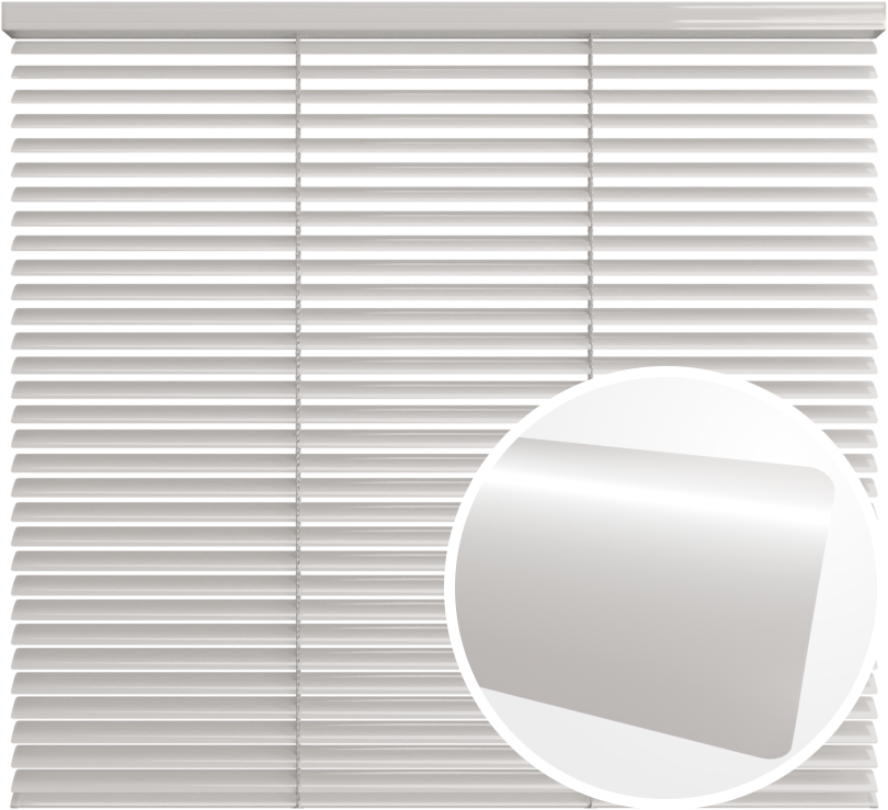 Żaluzja aluminiowa 25 mm <br>z drabinką sznurkową<br> Z25 900 Śnieżnobiały