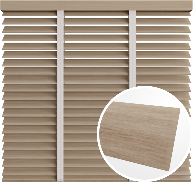 Żaluzja drewniana 50 mm <br>z taśmą<br> 5079 ZŁOTY PIASEK
