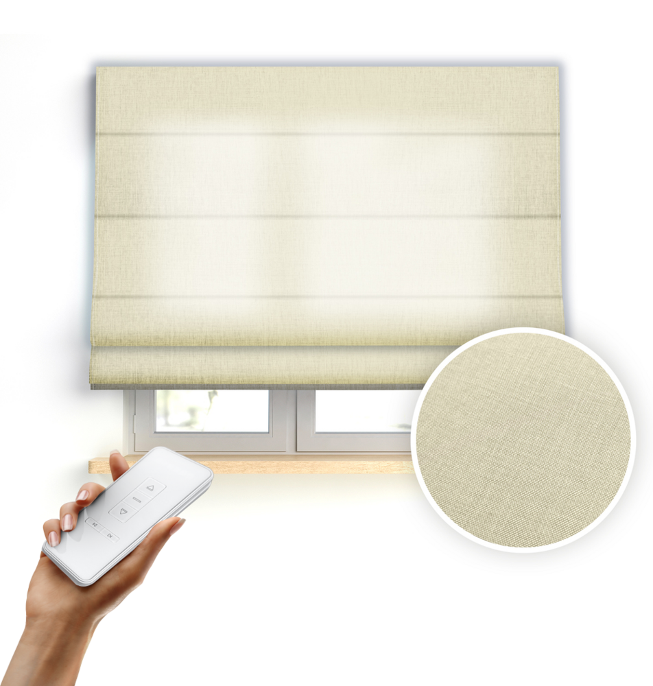 Roleta rzymska automatyczna Jasny beż melanż 2216