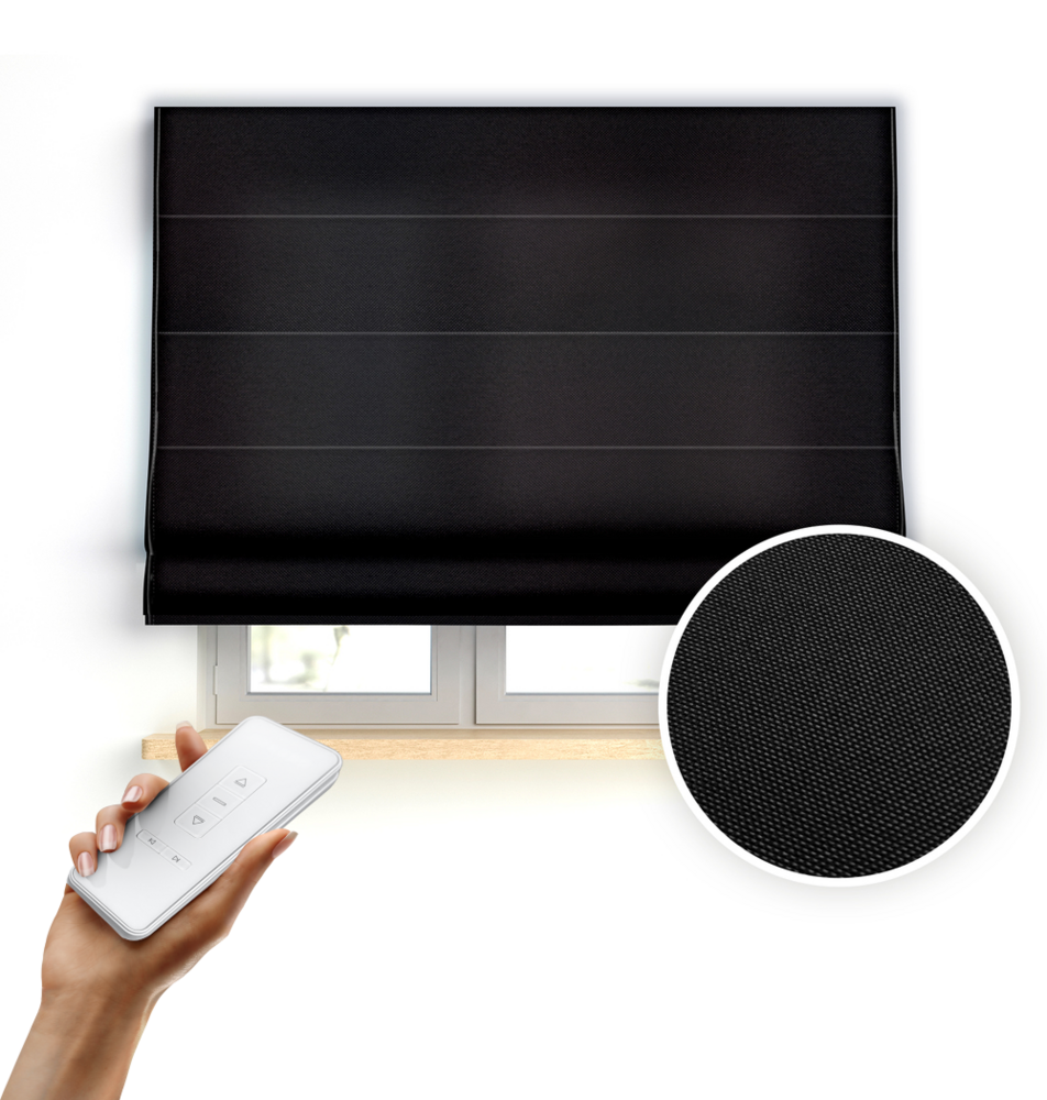 Roleta rzymska automatyczna Czarny 0753