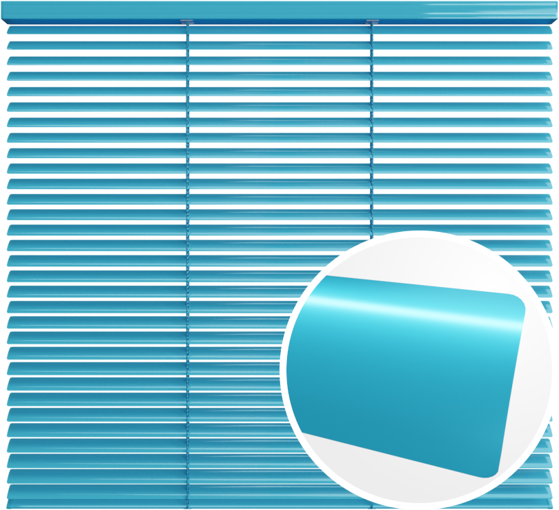 Żaluzja aluminiowa 25 mm <br>z drabinką sznurkową<br> Z25 172 Niebieski