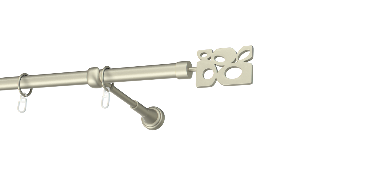 Karnisz pojedynczy metalowy Doxa  agrafka