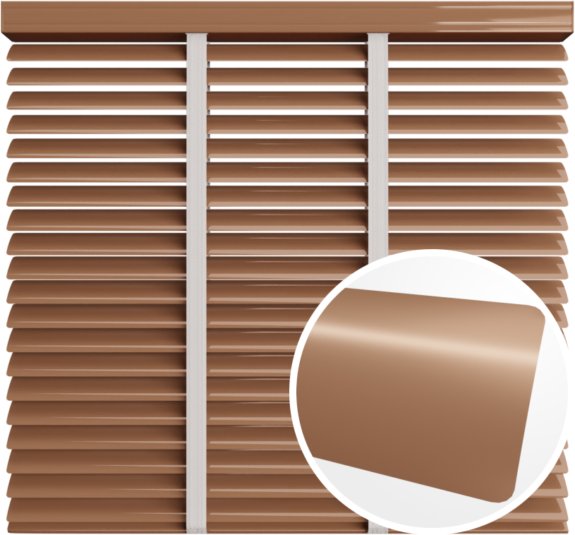 Żaluzja aluminiowa 50 mm <br>z taśmą <br> Z 50160 Miedziany Brąz