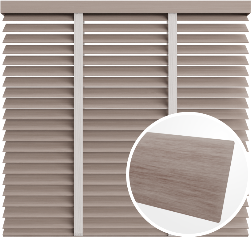 Żaluzja drewniana 50 mm <br>z taśmą<br> 5094 SZARY CONVENTY