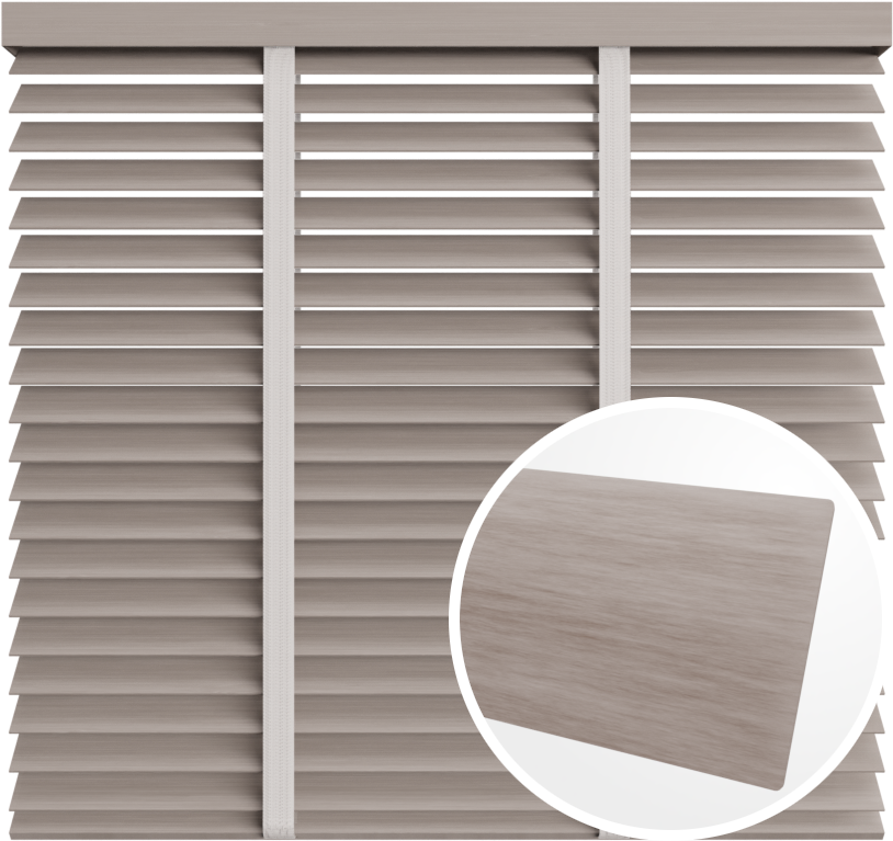 Żaluzja drewniana 50 mm <br>z taśmą<br> 5097 KAMIEŃ