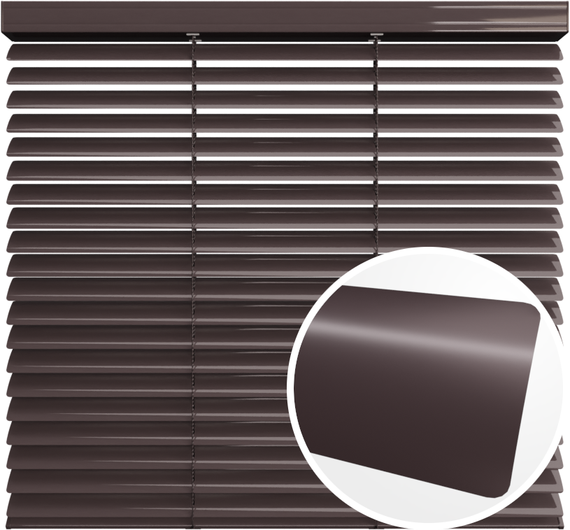 Żaluzja aluminiowa 50 mm<br>z drabinką sznurkową <br> Z 50210 Java Brąz