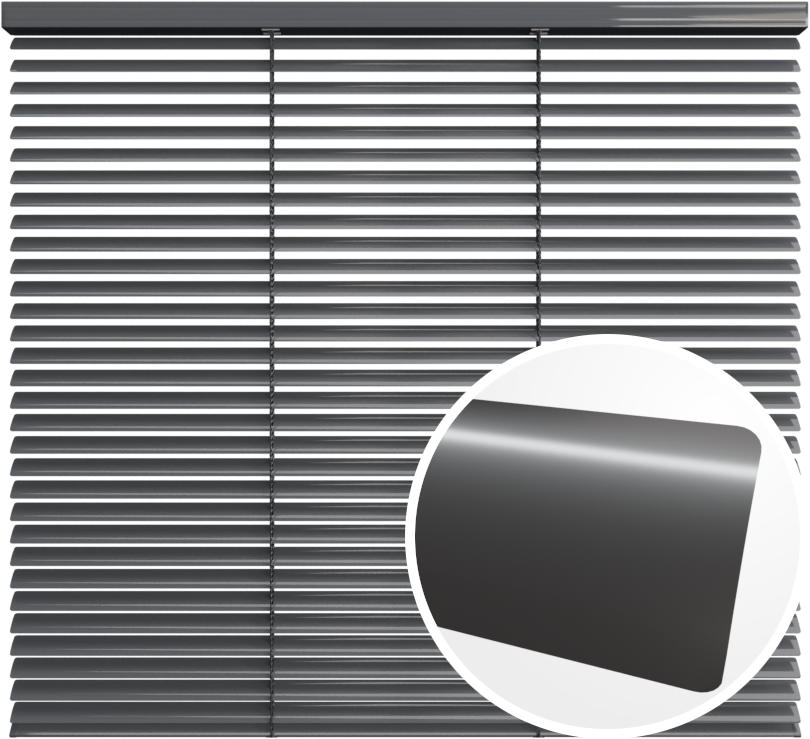 Żaluzja aluminiowa 25 mm <br>z drabinką sznurkową<br> Z25 9007 Szary