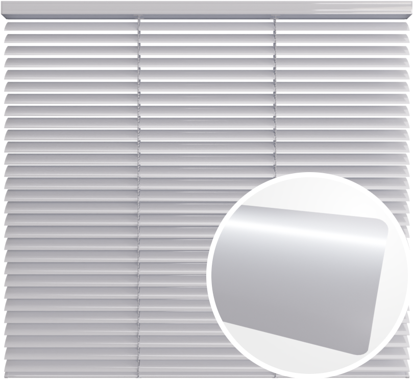 Żaluzja aluminiowa 35 mm<br> z drabinką sznurkową<br> Z35 30 SREBRNY POŁYSK