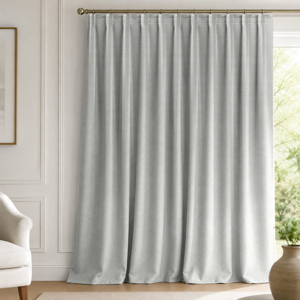 Zasłony na wymiar - MOTYLEK OFELIA JASNY SZARY
