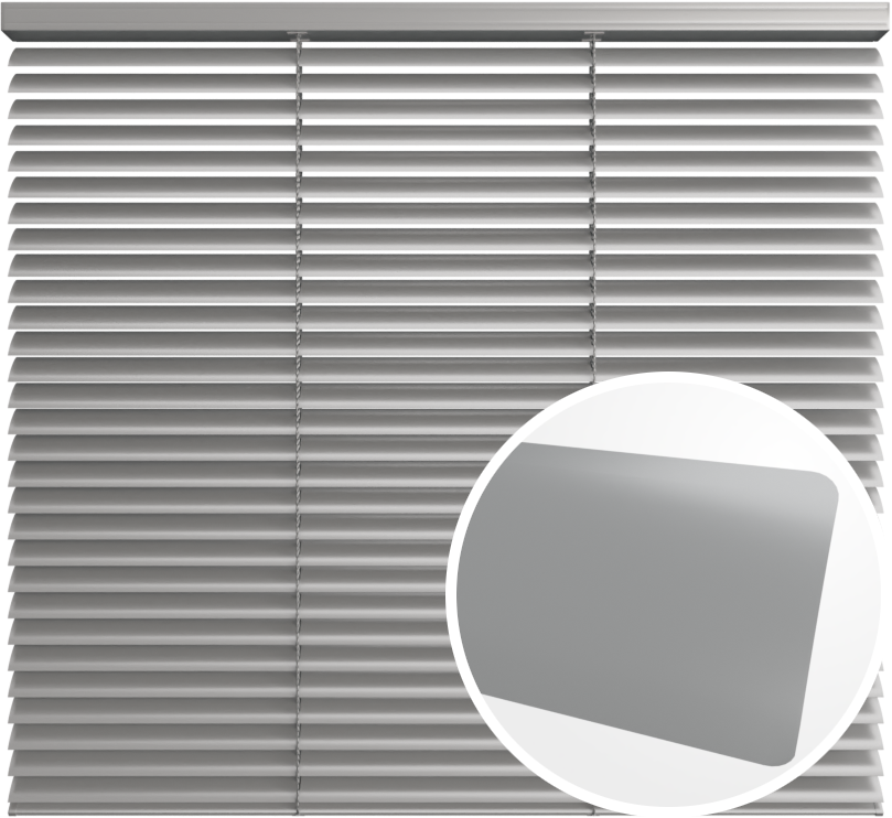 Żaluzja aluminiowa 35 mm<br> z drabinką sznurkową<br> Z35 90 SREBRNY PÓŁMAT
