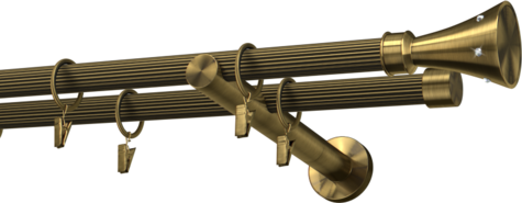 Karnisze metalowe Ø25