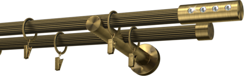 Karnisze metalowe Ø25