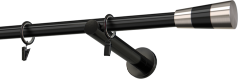 Karnisze metalowe Ø25
