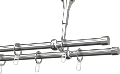Karnisze metalowe Ø25