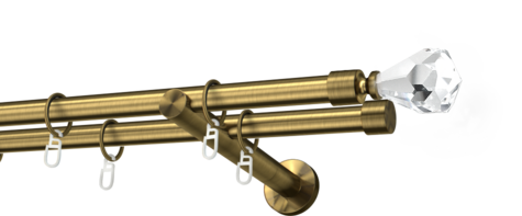 Karnisze metalowe Ø25