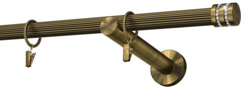 Karnisze metalowe Ø25