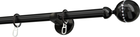 Karnisze metalowe Ø25