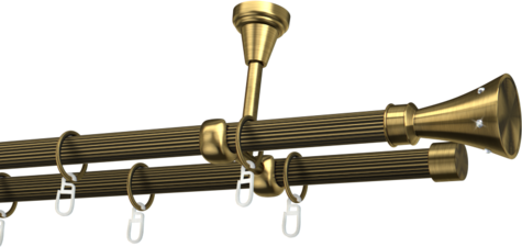 Karnisze metalowe Ø25