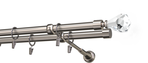 Karnisze metalowe Ø25