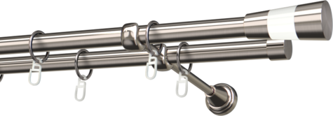Karnisze metalowe Ø25